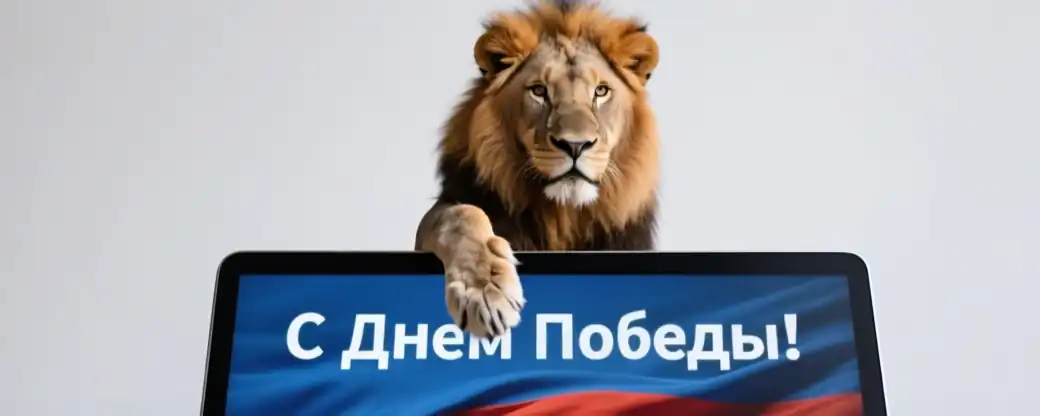 Службы Новосибирска проверяют зоопарковый баннер ко Дню Победы