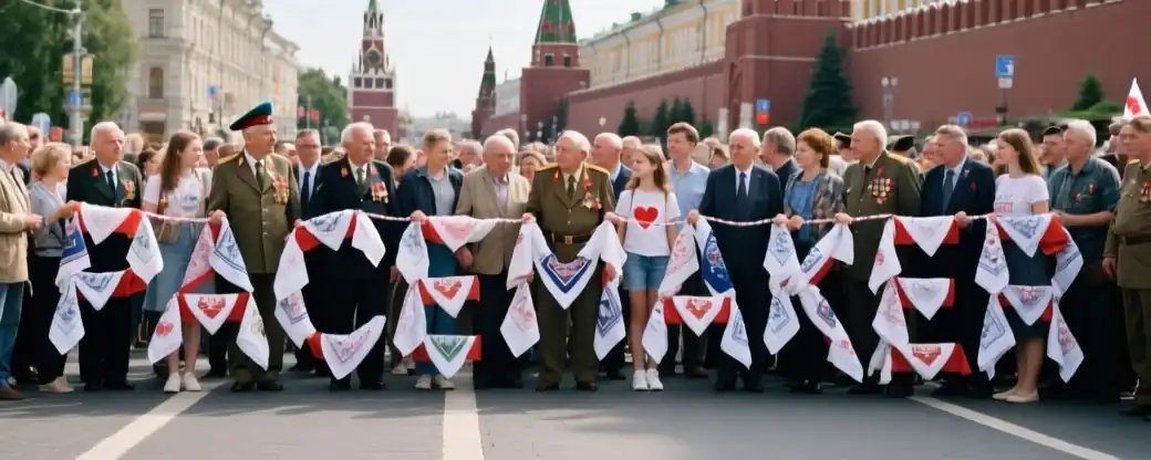 [Москвичи образовали живую цепь памяти накануне Дня Победы]