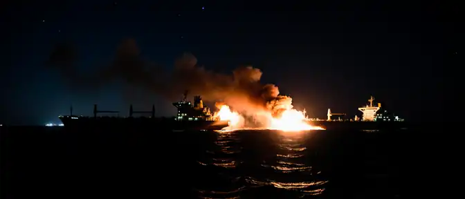Огонь из Красного моря: хуситы атаковали саудовский нефтяной флот