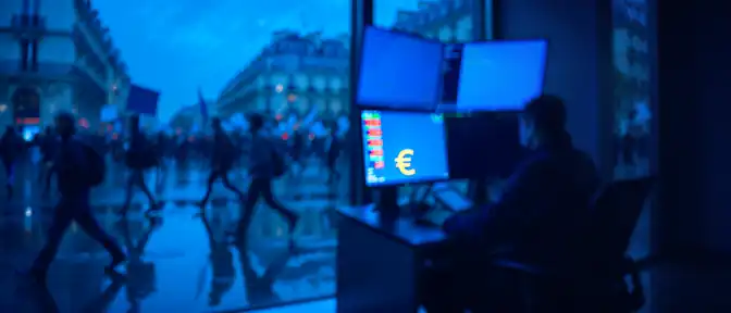 Политический кризис во Франции спровоцировал обвал европейских фондовых индексов и ослабление евро